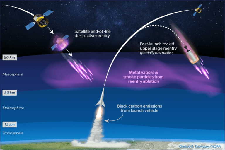 Pollution From Mostly Unregulated Commercial Space Activities